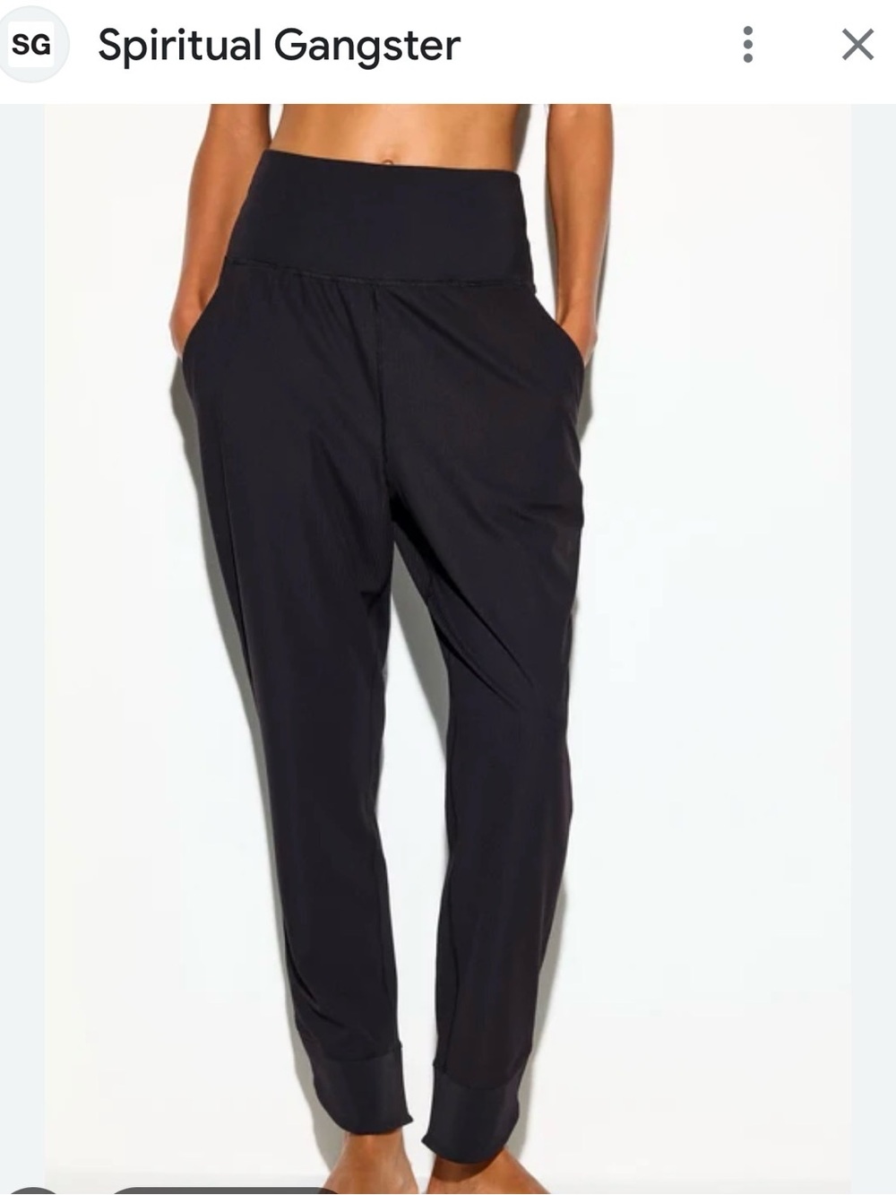 Spiritual Gangster Black ROWEN PANT - Picture 9 of 10